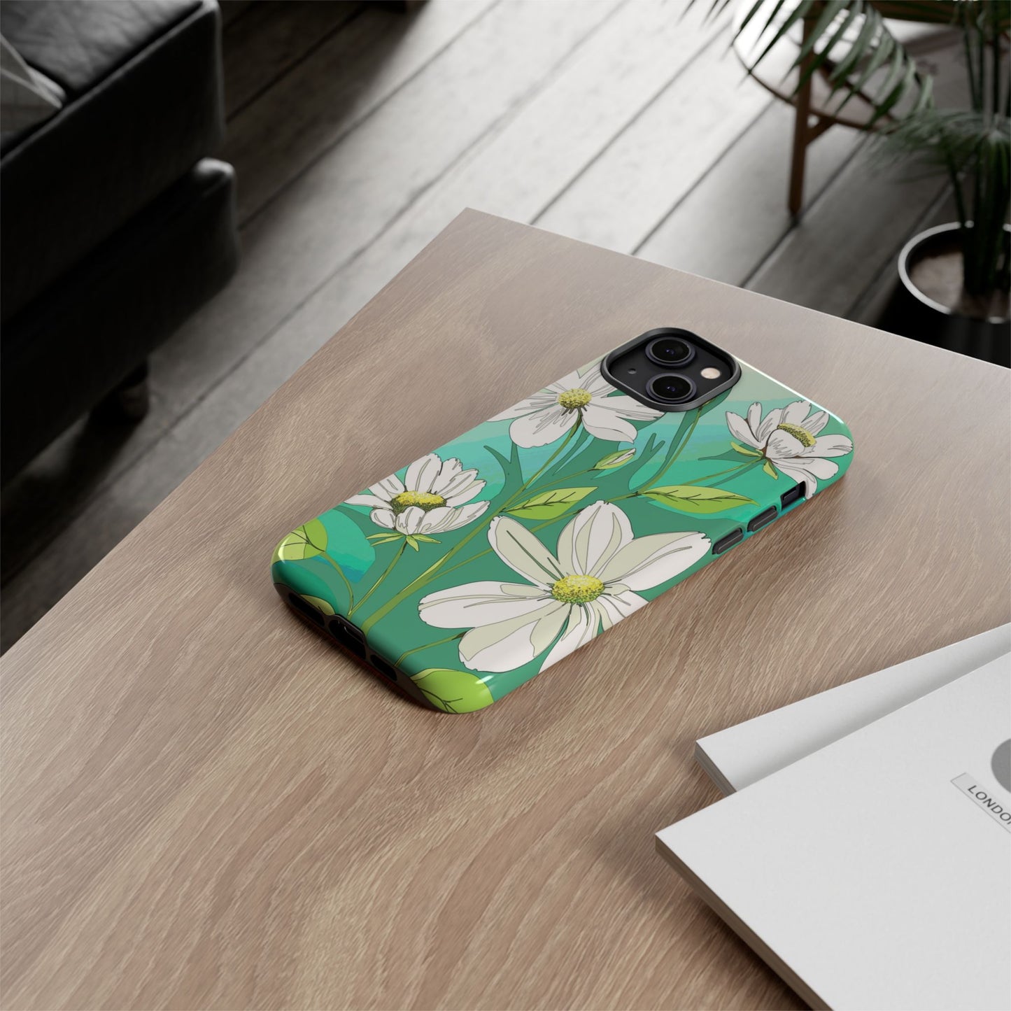 Floral Phone Case, Tough Cases, Flower Design, Nature Inspired, Eco-Friendly Cover, Unique Gift for Her, Spring Accessories