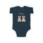 Twins Bear-Themed Infant Bodysuit, Cute Baby Onesie, Gift for New Parents, Baby Shower, Twin Celebration Outfit, Adorable Baby Clothing