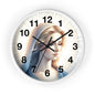 Serene Mary Wall Clock, Spiritual Decor, Gift for Mother's Day, Home Office Accent, Religious Artwork, Faith-Inspired Timepiece