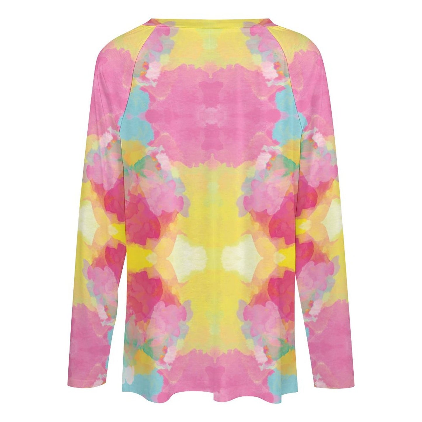 V-neck Loose Long Sleeve T-shirt