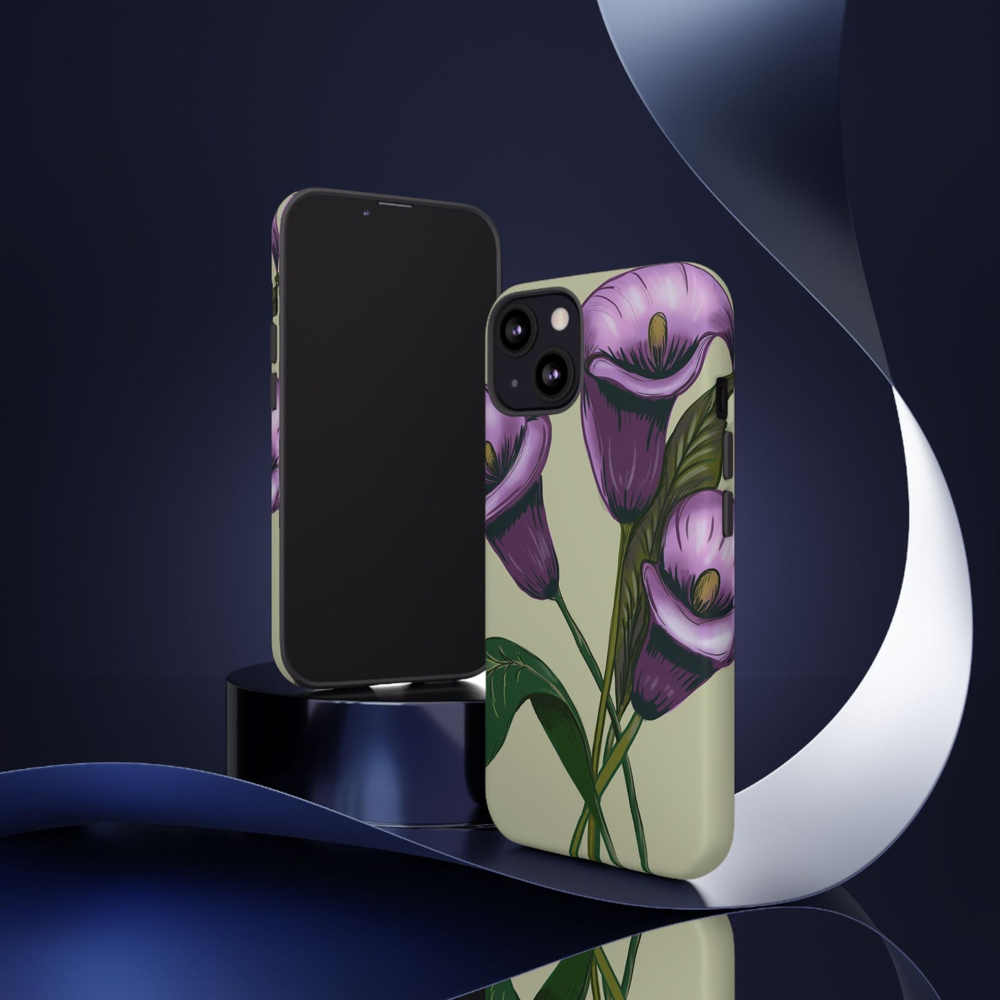Floral Phone Case - Tough Cases, Purple Flower Design, Cell Phone Accessories, Gift for Her, Nature Lover Essentials