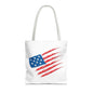 Patriotic Tote Bag | USA Pride | American Flag Design | Eco-Friendly Market Bag | Gift for Fourth of July, Veterans, Memorial Day