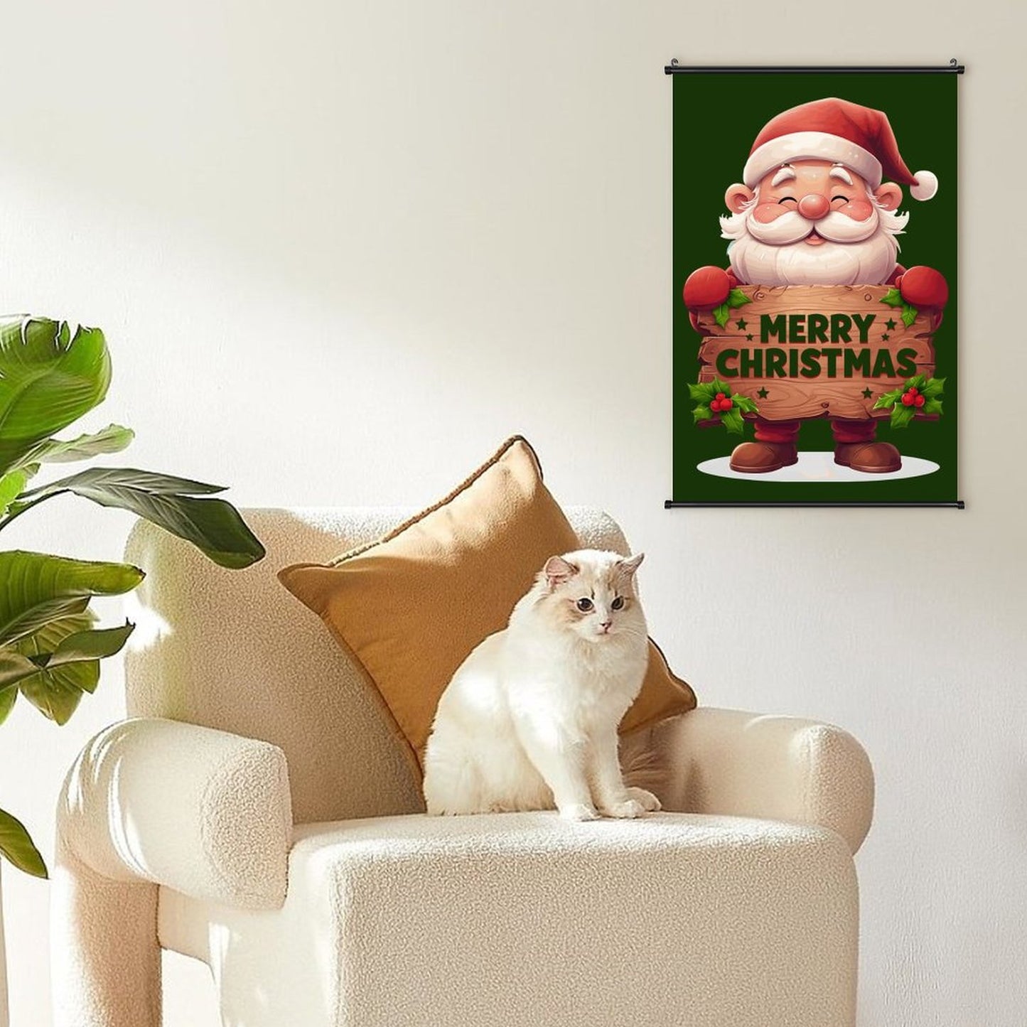 Canvas Hanging Poster with Scrolls-16"x24"/ 40x60cm