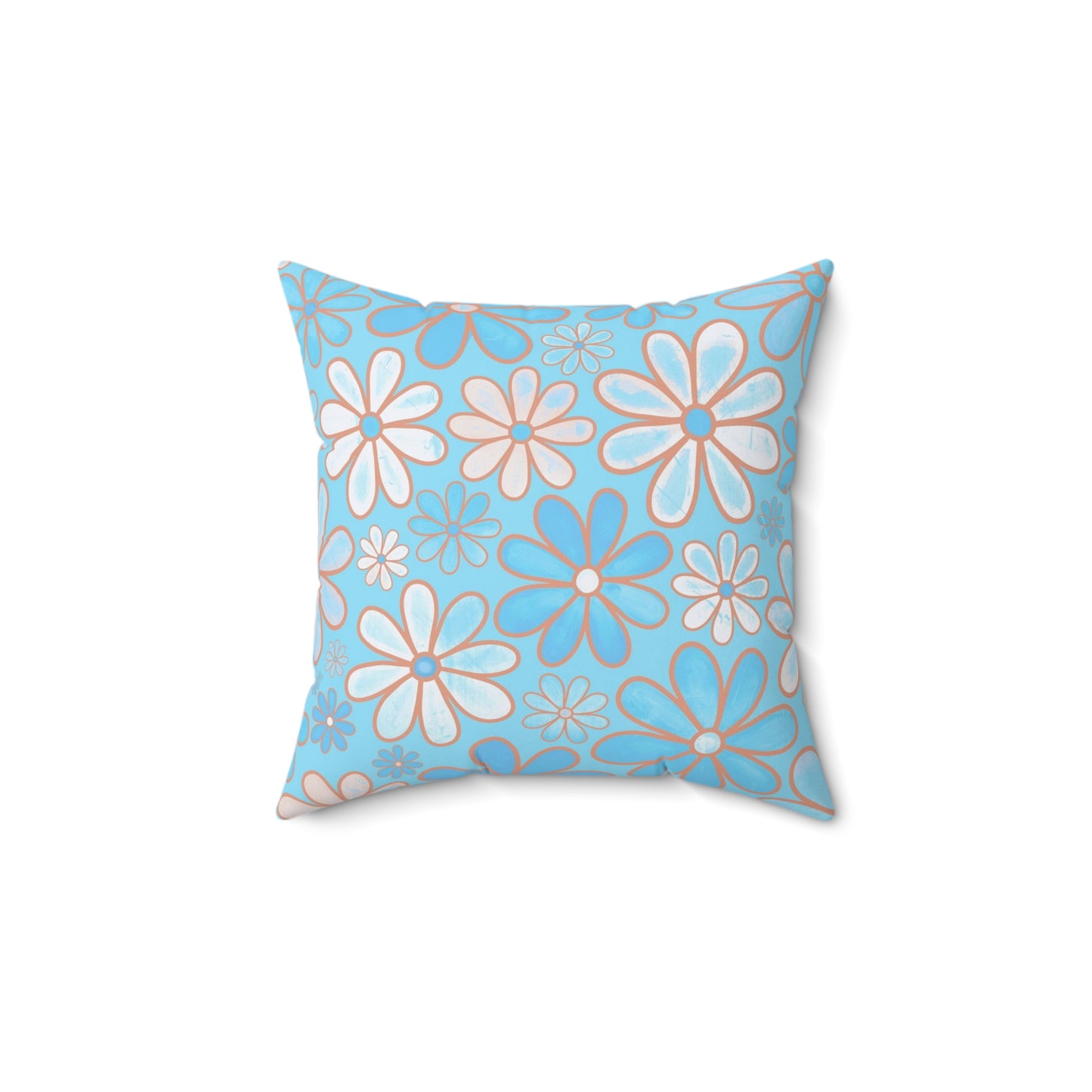 Floral Decorative Pillow, Flower Accent Cushion, Cozy Home Decor, Spring/Summer Vibes, Gift for Flower Lovers, Couch Pillow
