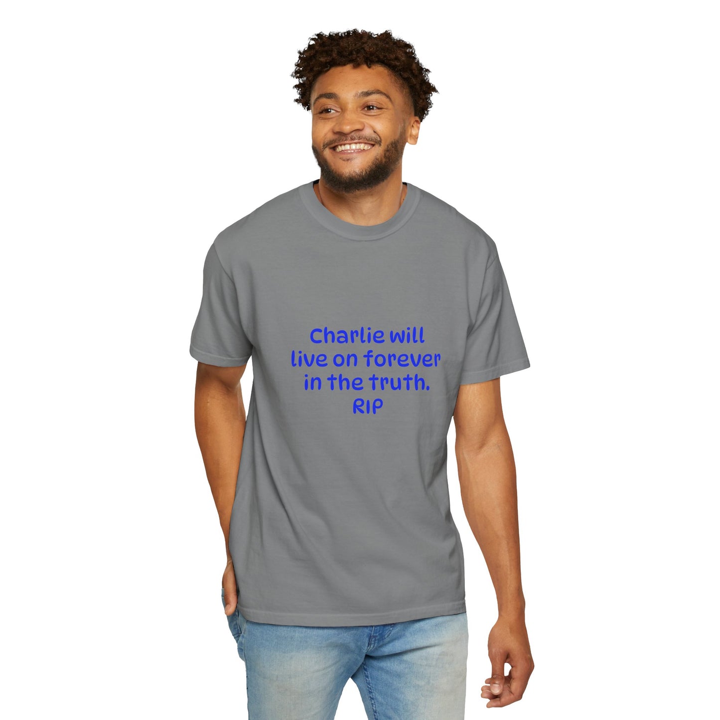 Inspirational Quote T-Shirt, Unisex Cotton Tee, Charlie Forever Shirt, Motivational Apparel, Gift for Friends, Casual Wear, Thoughtful [...]