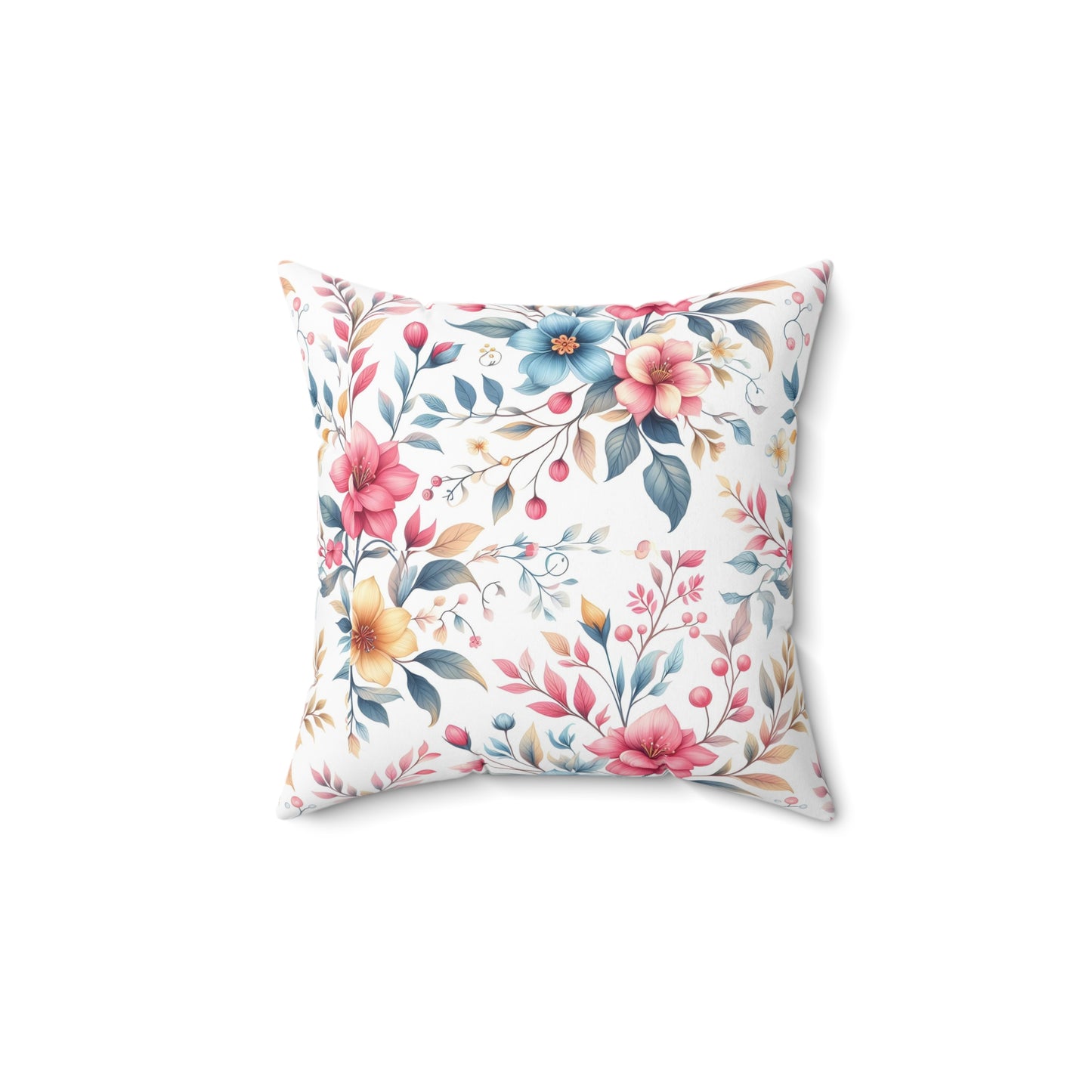 Floral Decorative Pillow, Cozy Home Cushion, Boho Chic Accent, Gift for Her, Living Room Decor, Spring Home Accessory