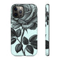 Elegant Floral Phone Case, Tough Cases for iPhones, Black Rose Design, Gift for Her, Stylish Phone Cover, Birthday Gifts