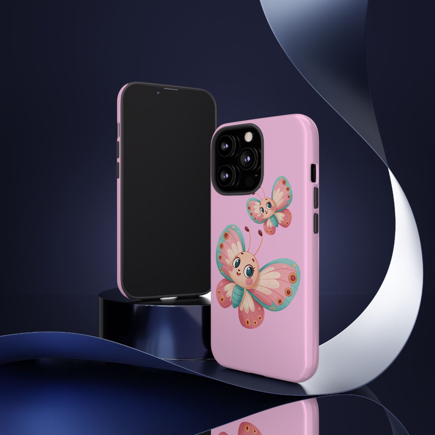 Cute Butterfly Phone Case, Tough Phone Cover, Girly Phone Accessory, Unique Gift for Her, Kids Phone Case, Floral Design Case