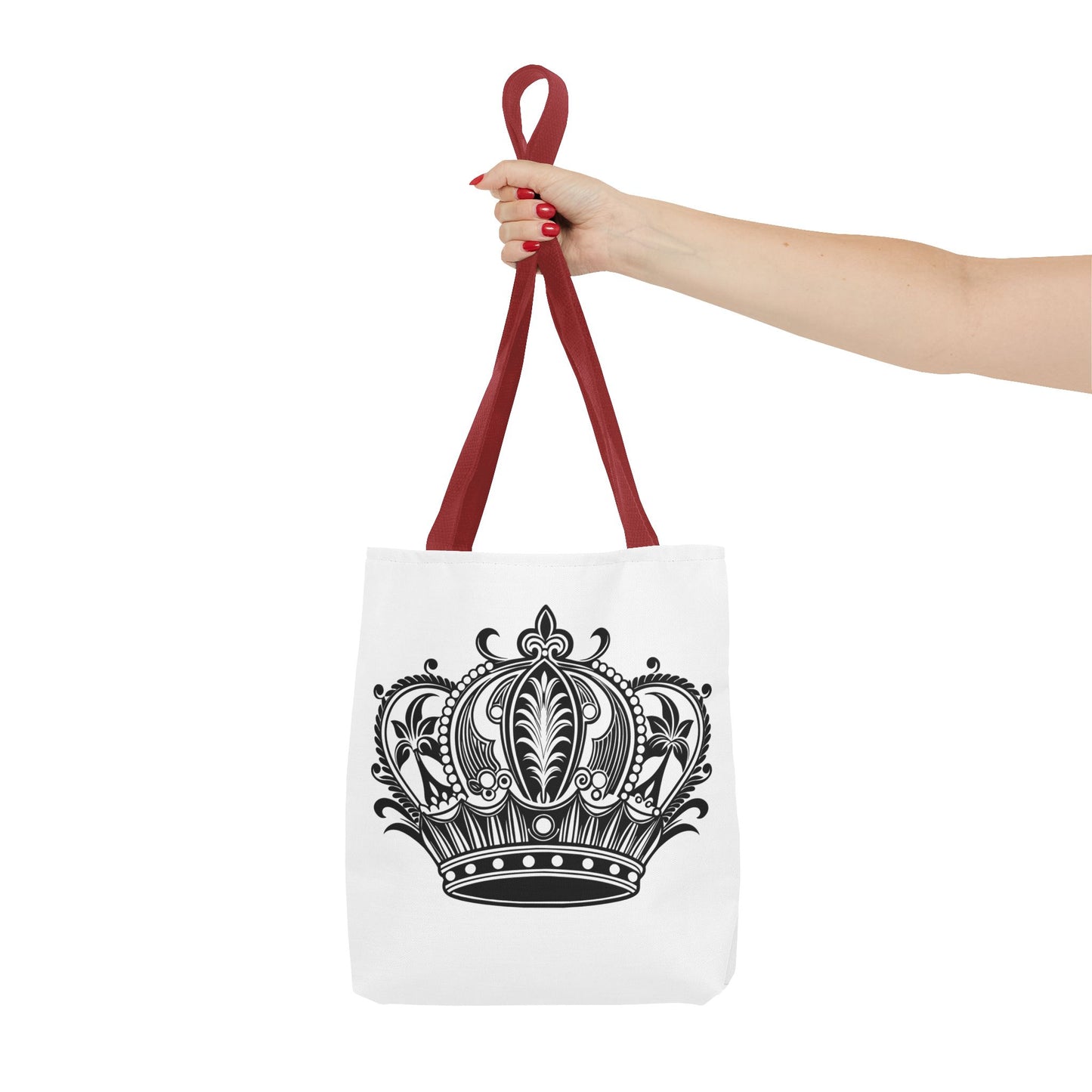 Crown Design Tote Bag, Royal Style Shopping Tote, Chic Grocery Bag, Gift for Her, Fashionable Accessories