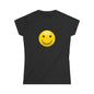 Smiley Face Women's Softstyle Tee, Casual T-Shirt, Happy Graphic Tee, Summer Shirt, Birthday Gift, Everyday Wear