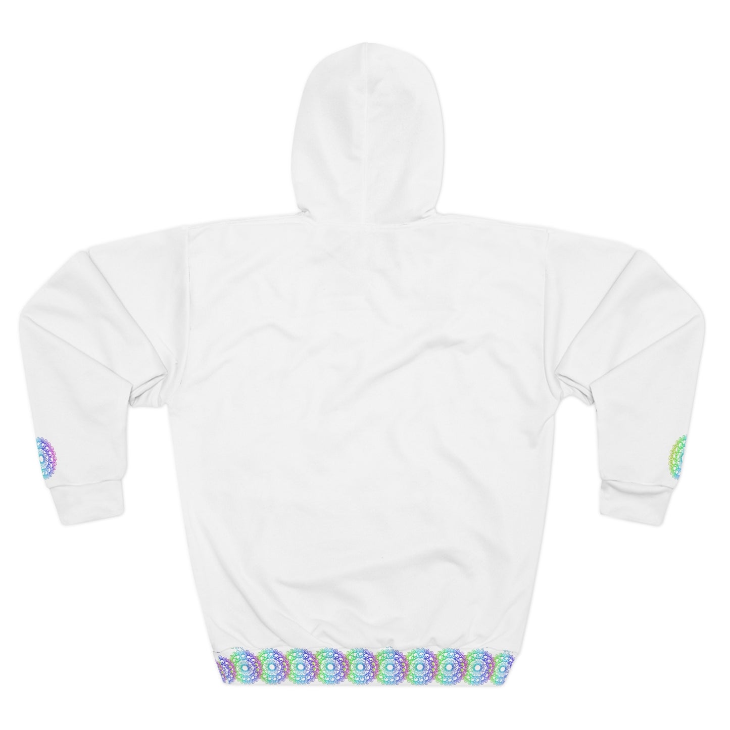 Colorful Mandala Unisex Pullover Hoodie - Boho Gift, Festival Wear, Cozy Streetwear, Spiritual Fashion, Unique Hooded Sweatshirt