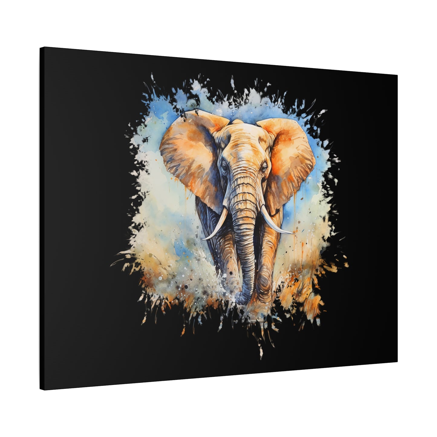 Matte Canvas, Stretched, 1.25" - Elephant