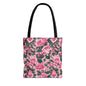 Pretty Pink Floral Tote Bag, Stylish Reusable Bag, Shopping Tote, Gift for Her, Eco-Friendly, Mother's Day Gift