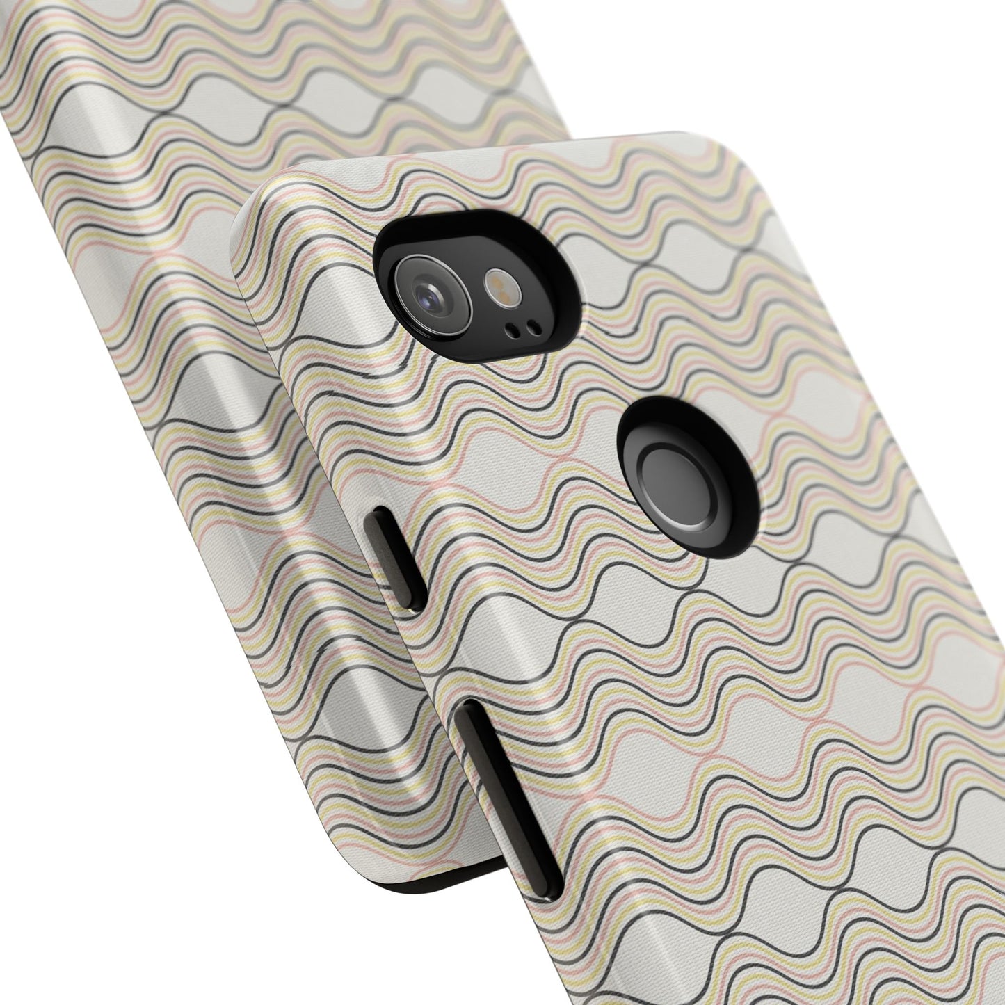 Stylish Phone Case for Tough Protection, Wavy Design, Chic Accessory, Gift for Her, Trendy Tech, Holiday Gift Idea