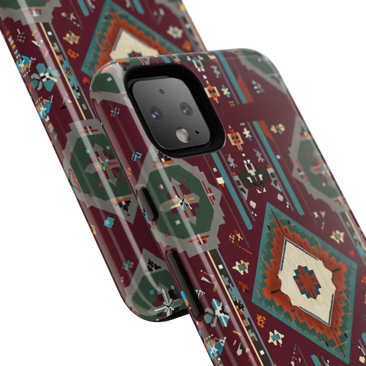 Tribal Pattern Phone Case - Boho Chic, Tough Durable Cover, Stylish Tech Accessory, Gift for Him/Her, Festival Essentials