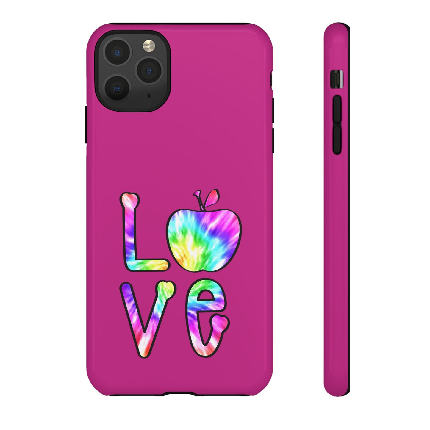 Colorful Love Phone Case, Tough Cases for iPhone, Cute Phone Accessory, Gift for Her, Summer Vibe Phone Cover