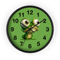 Whimsical Frog Wall Clock – Fun Home Decor, Office Accessories, Unique Gift for Kids, Animal-Themed Decoration, Quirky Timepiece