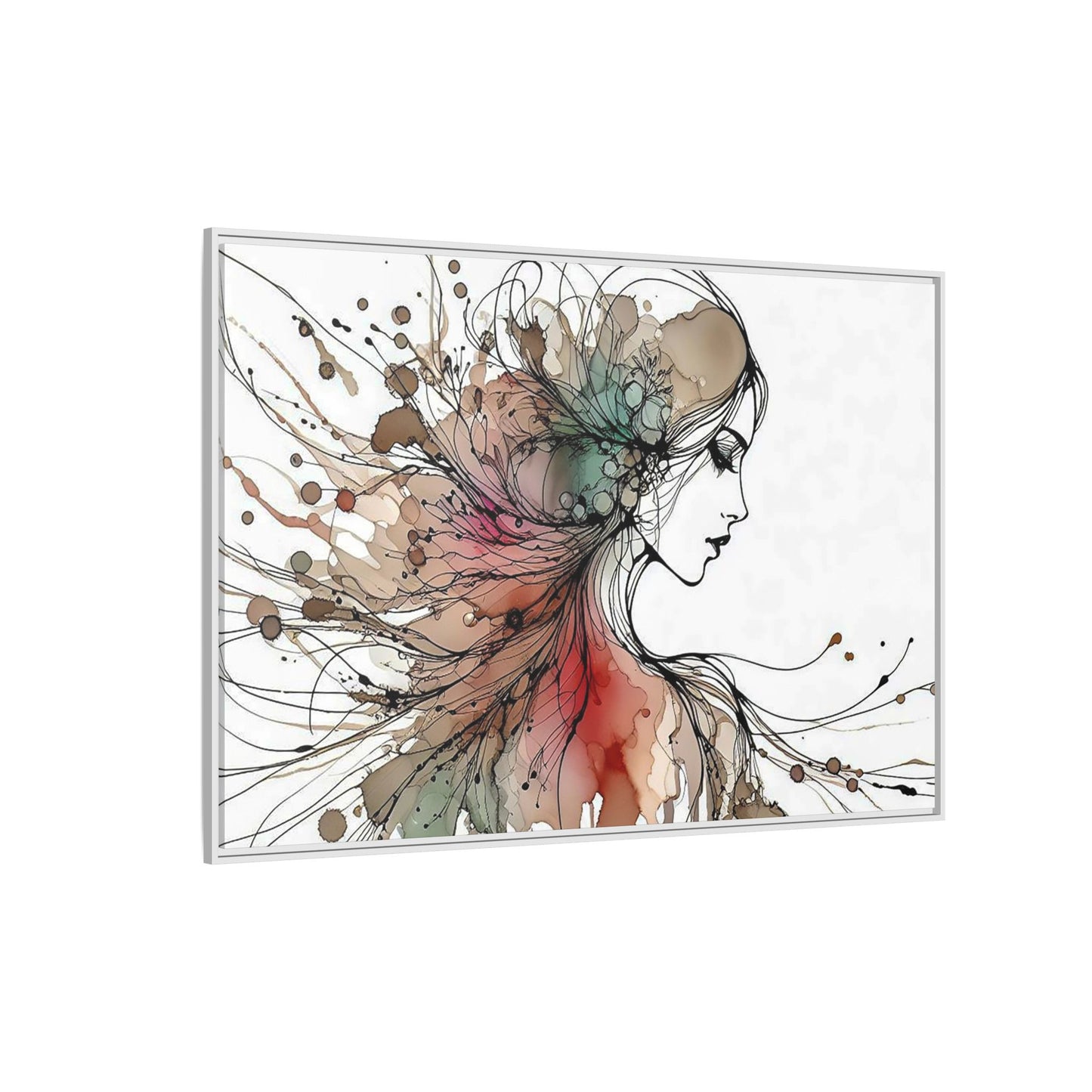 Matte Canvas, Framed (Multi-color) - Girl Whispers