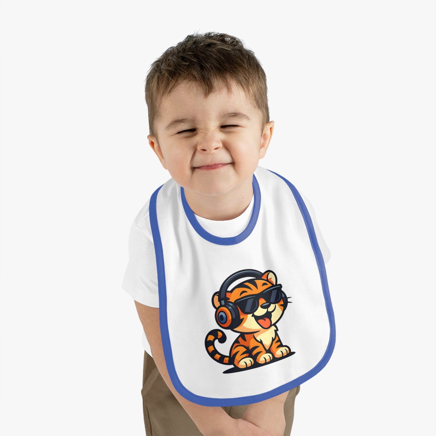 Cool Tiger Baby Bib, Cute Bib for Toddlers, Fun Feeding Accessory, Birthday Gift for Kids, Stylish Baby Gear