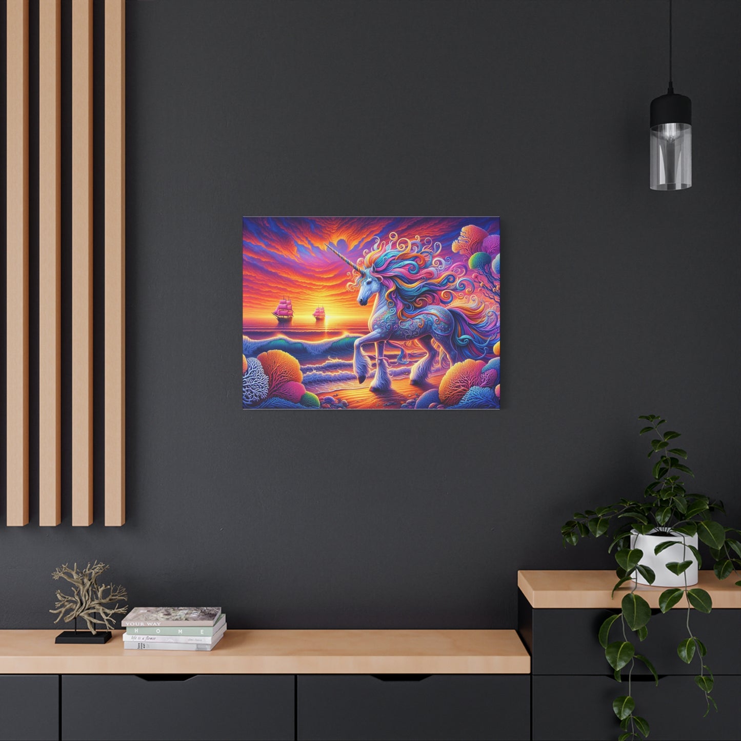 Matte Canvas, Stretched, 1.25"  Unicorn