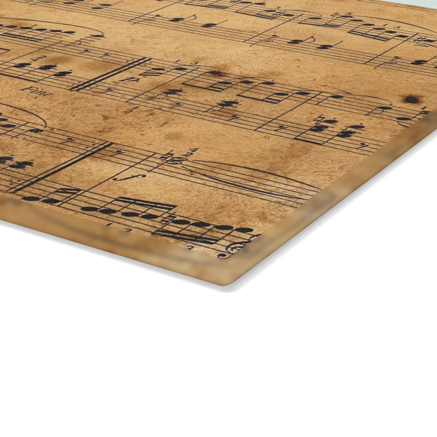Musical Note Glass Cutting Board - Perfect for Gifts, Home Decor, Baking, Kitchen Art, Music Lovers