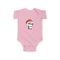Cute Christmas Panda Bodysuit for Infants, Baby Christmas Outfit, Holiday Gift for Newborns, Festive Baby Clothes, Santa Panda Design