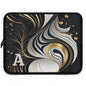 Elegant Personalized Laptop Sleeve, Art-Inspired Tech Case, Gift for Students, Professionals, Custom Monogram Sleeve, Stylish Gadget Cover