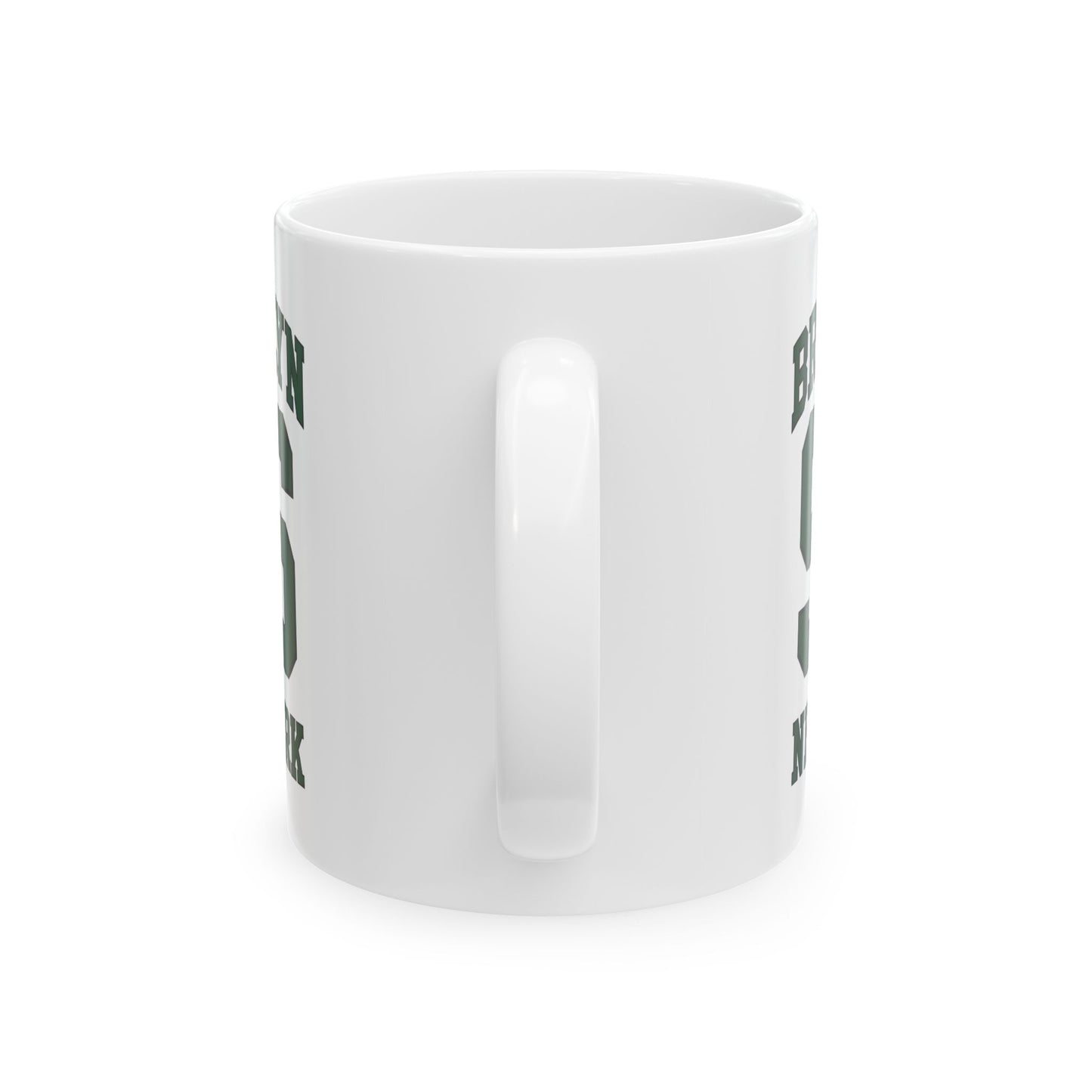 Brooklyn 96 New York Ceramic Mug — Retro Varsity Number Coffee Cup
