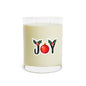 Joyful Holiday Scented Candle - 11oz Full Glass with Christmas Decor