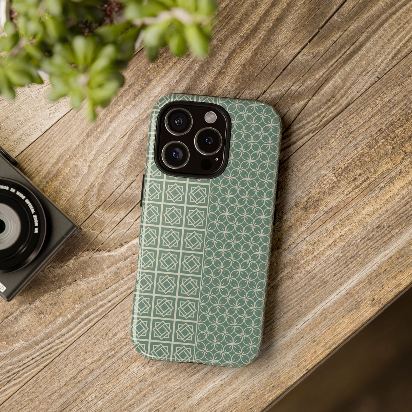 Stylish Phone Case with Geometric Patterns, Tough Cases, Durable Cell Phone Cover, Trendy Smartphone Accessory, Functional Gift Idea