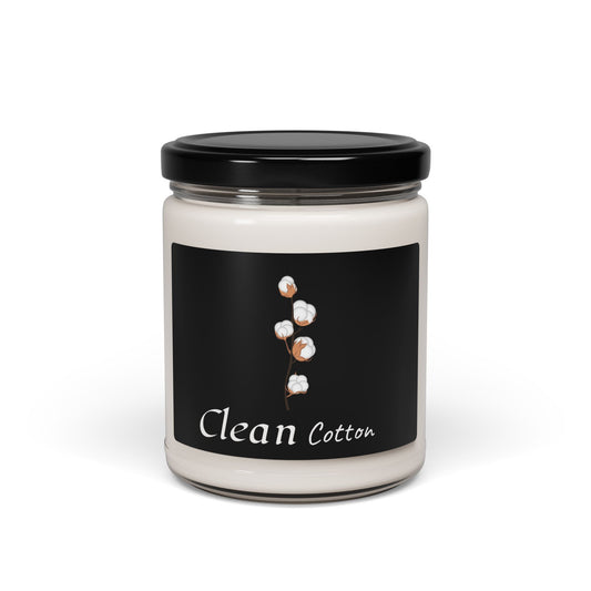 Clean Cotton Soy Candle — 9 oz Scented Jar Candle