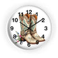 Cowboy Boots Wall Clock, Rustic Home Decor, Farmhouse Style, Country Kitchen Clock, Gift for Cowgirl, Western Decor