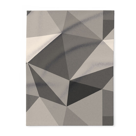 Modern Geometric Arctic Fleece Blanket, Cozy Throw Blanket, Home Decor, Gifts for Her, Minimalist Blanket, Warm Sofa Accessory