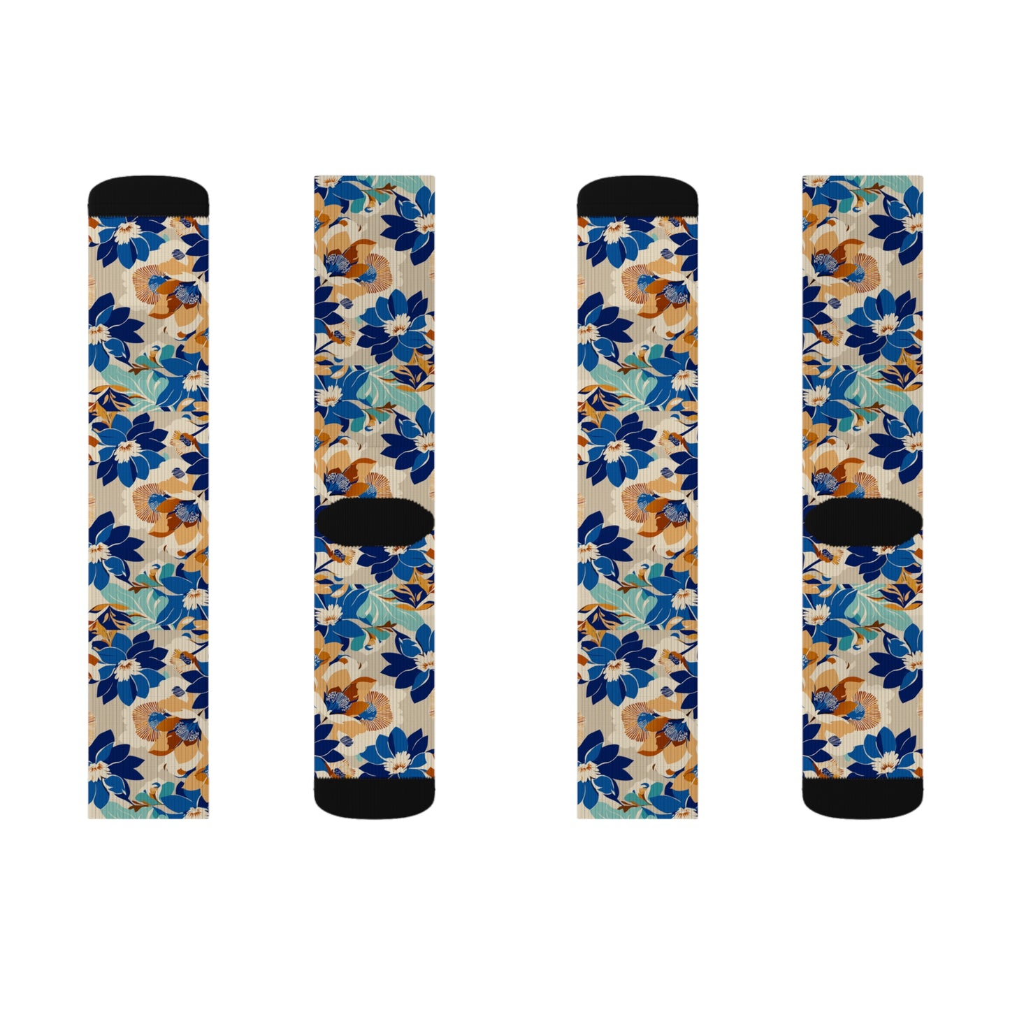 Floral Design Sublimation Socks | Cozy Floral Print Socks, Trendy Gift for Her, Unique Sleepwear Additions, Fashion Accessories, [...]
