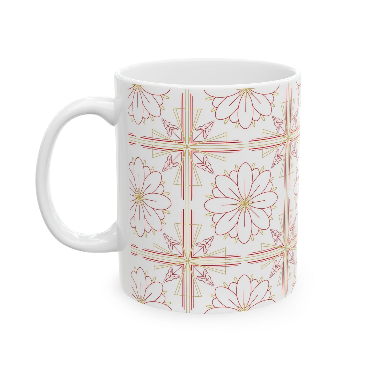 Chic Floral Ceramic Mug | Perfect for Tea Lovers, Coffee Gifts, Home Decor, Spring Celebrations, Mother's Day