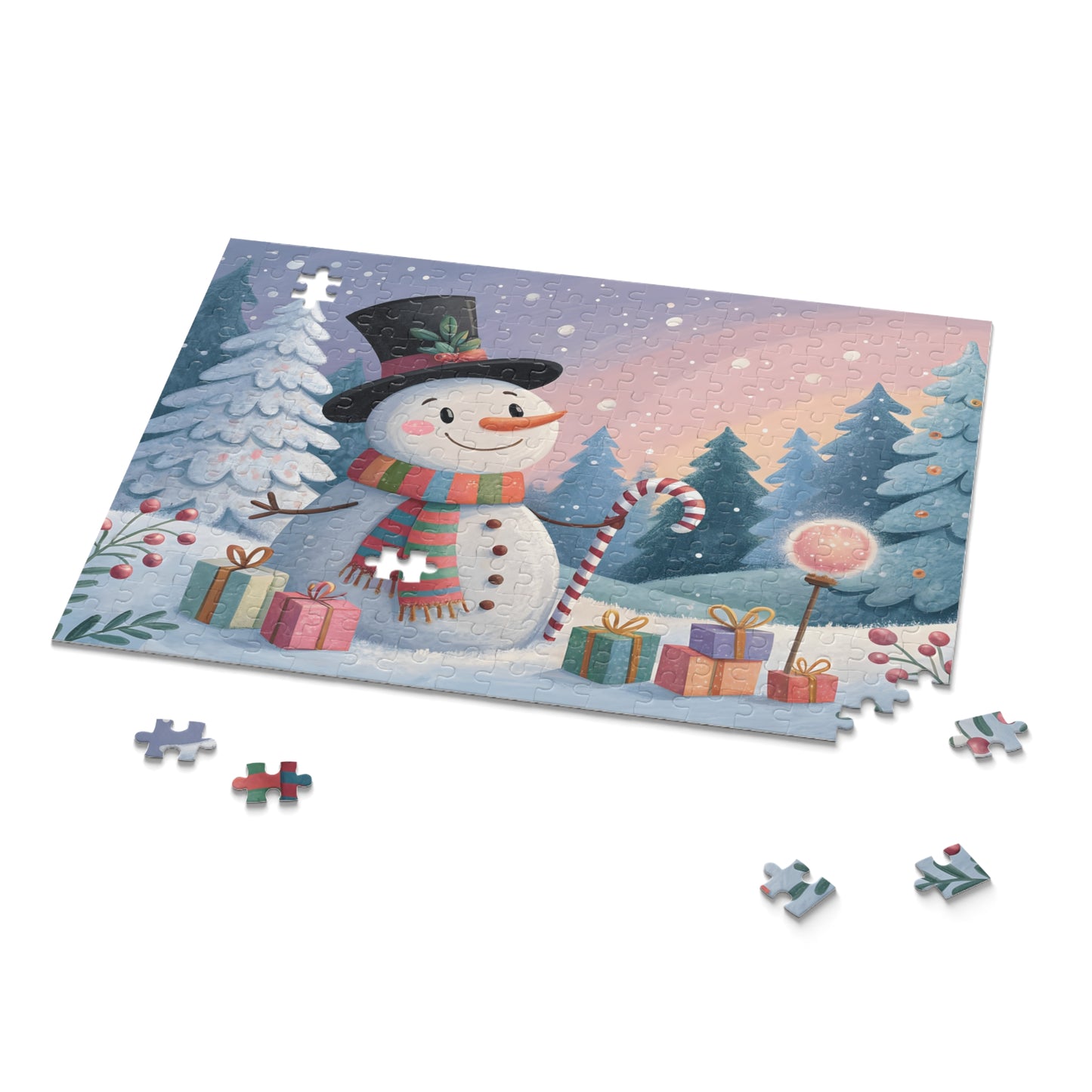 Heartwarming Snowman Puzzle for Cozy Family Nights, Holiday Decor, Gifts, Family Fun, Winter Activity, Christmas