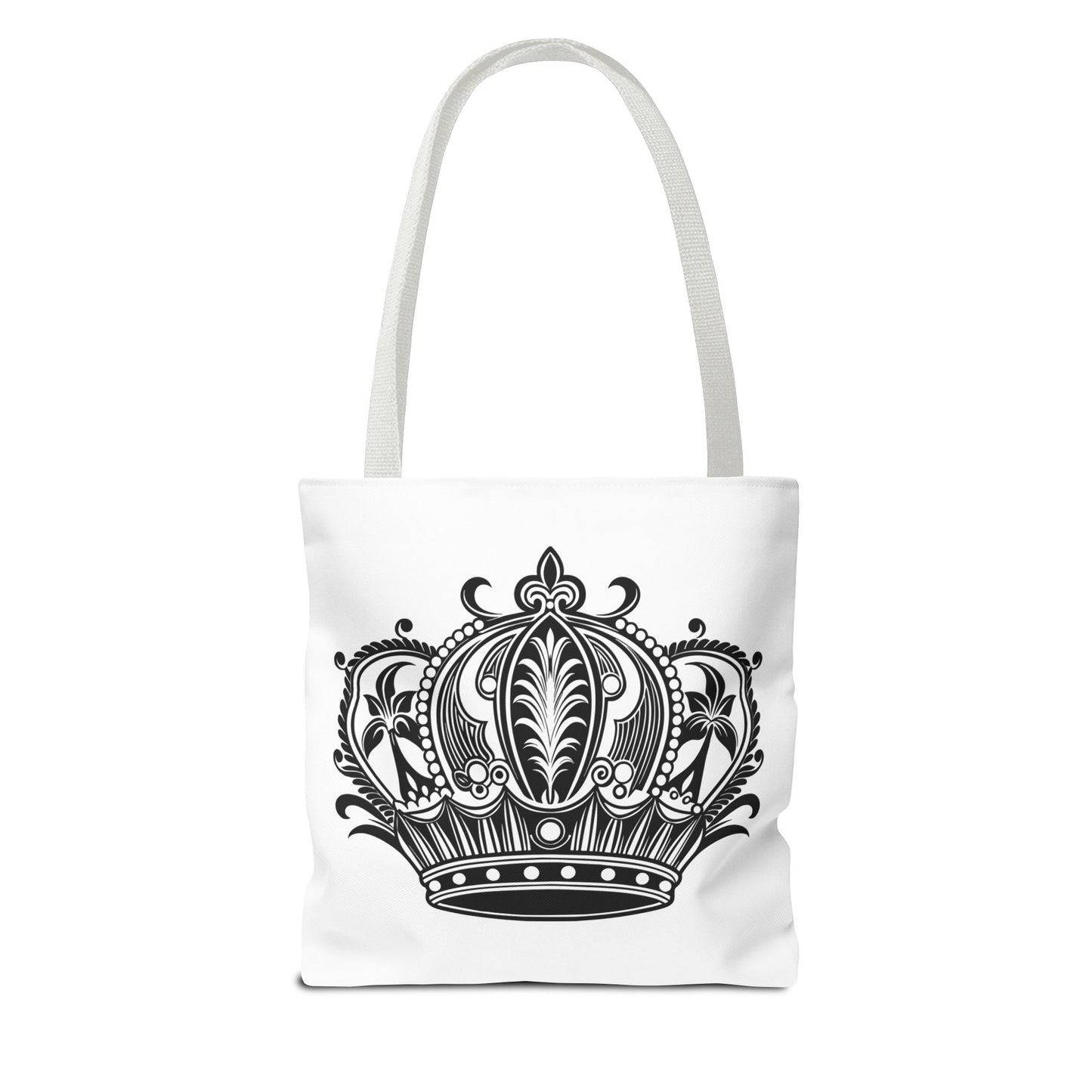 Crown Design Tote Bag, Royal Style Shopping Tote, Chic Grocery Bag, Gift for Her, Fashionable Accessories