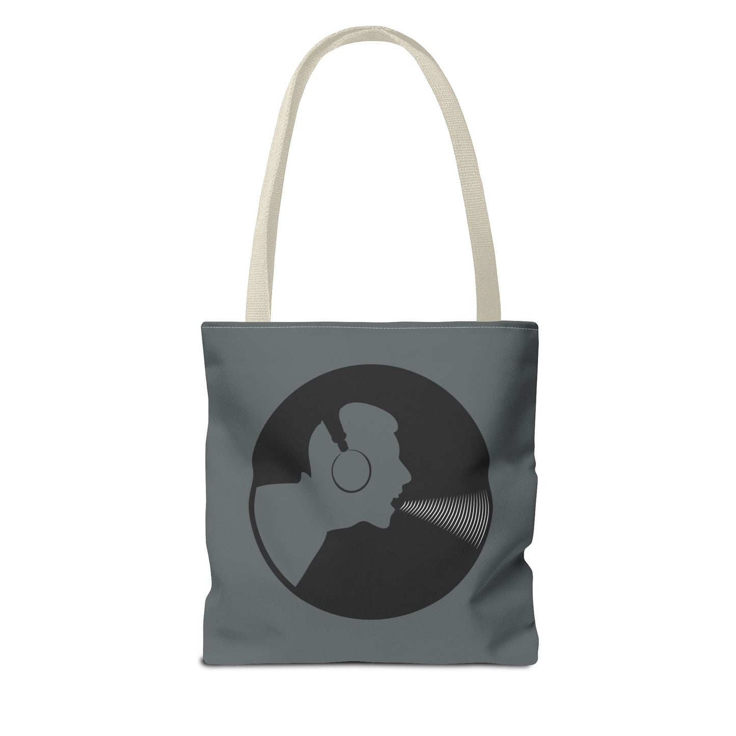 Music Lover's Tote Bag, Stylish Bag for Vinyl Enthusiasts, Gift for Music Lovers, Unique Shopping Tote, Record Player Accessory