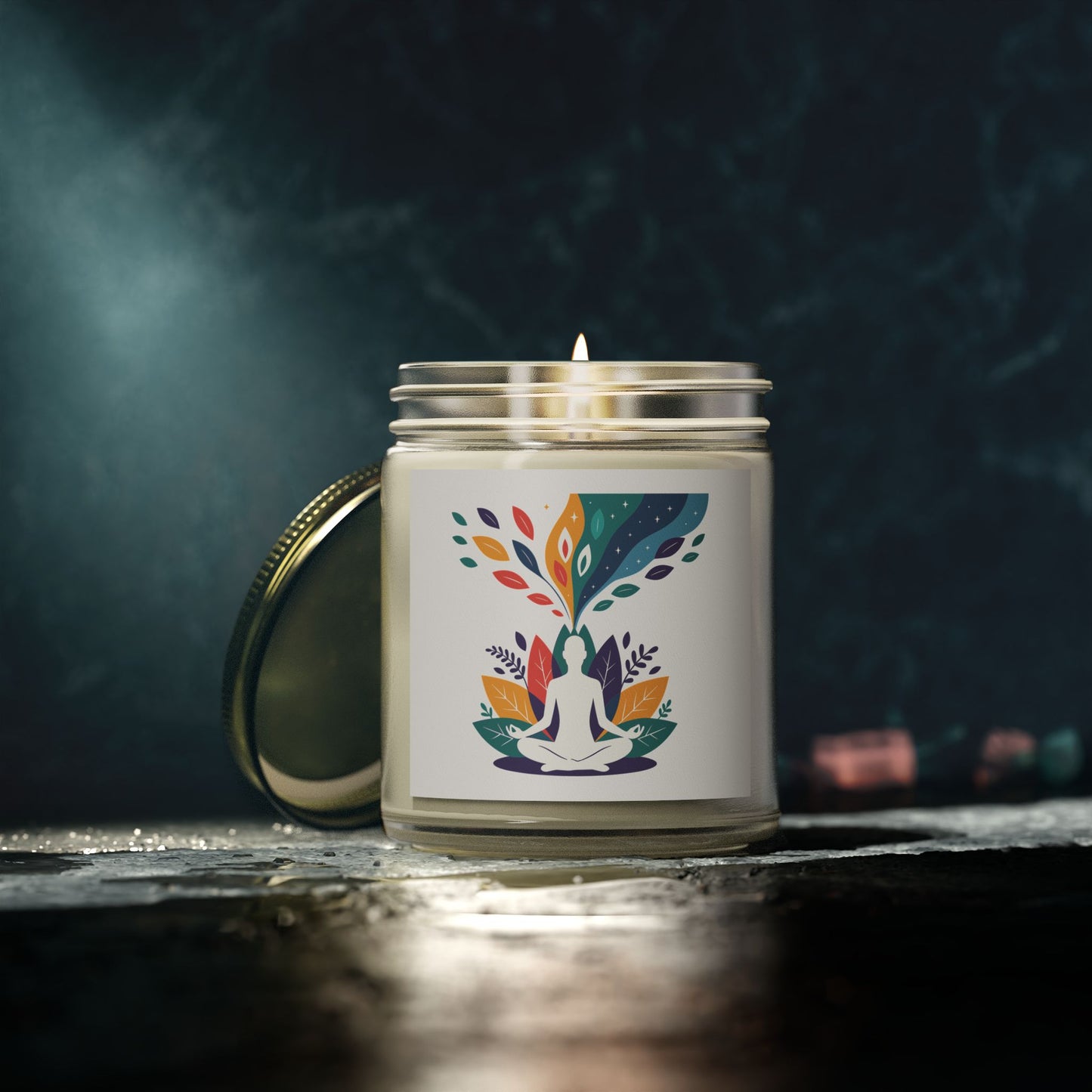 Serene Scented Candles, Relaxing Aromatherapy for Meditation, Home Décor, or Gifts, Coconut Apricot Wax