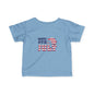 Patriotic Infant Tee - Celebrate 4th of July, Baby Independence Day Shirt, USA Toddler Tee, Children's Holiday Apparel, Red White Blue Tee