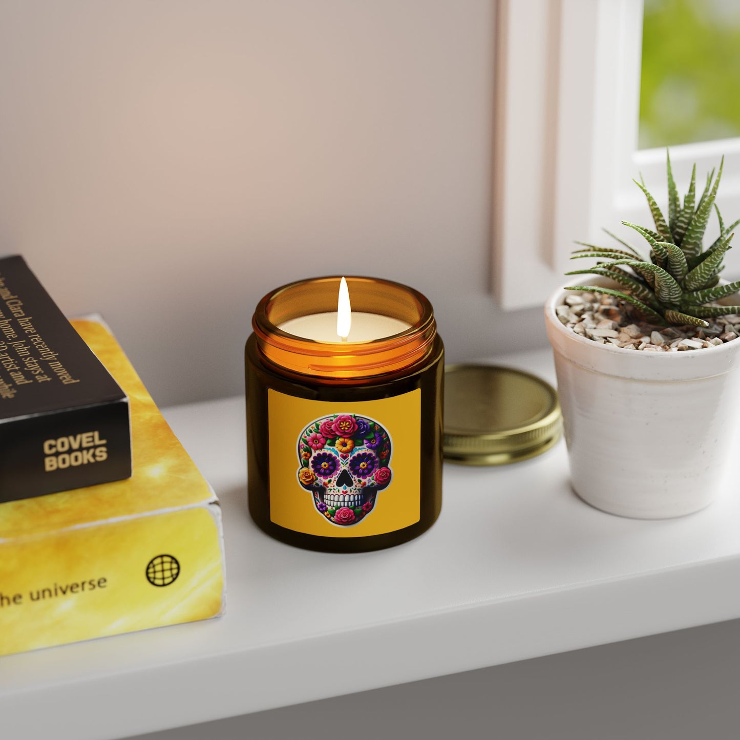 Day of the Dead Coconut Apricot Candle (4oz/9oz)