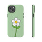 Floral Phone Case - Tough Cases for Nature Lovers, Cute Green Flower Design, iPhone Cover, Gift for Her, Spring Accessories