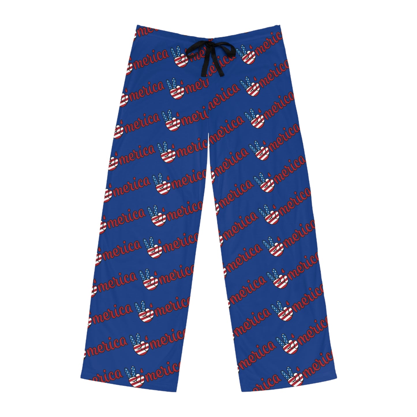 Patriotic Men's Pajama Pants, Comfy Sleepwear for Independence Day