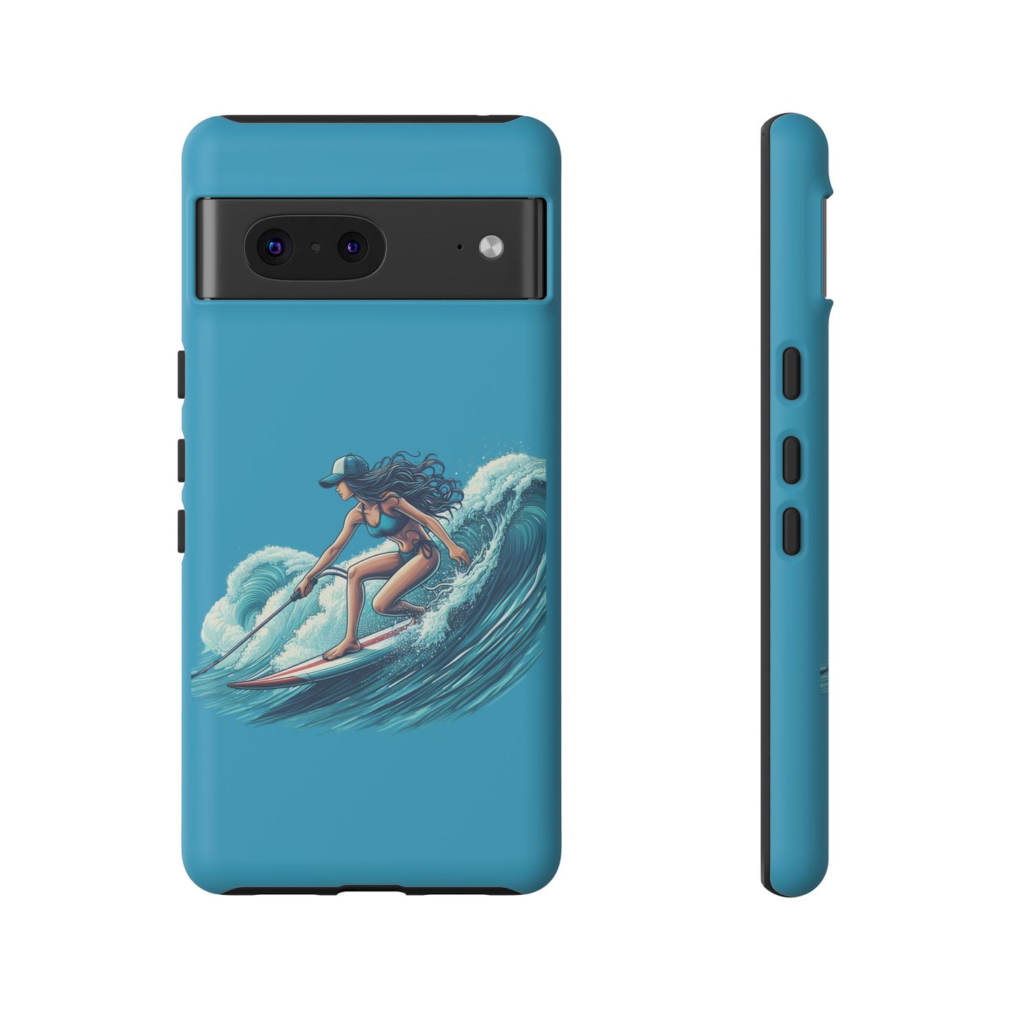 Surfing Phone Case, Coastal Vibes Phone Cover, Tough Cases for Beach Lovers, Ocean Art Phone Accessories, Summer Gift Idea