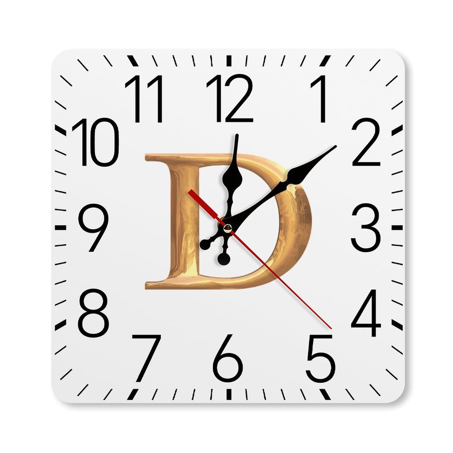 Square Wall Clock-9.8"x9.8"/25x25cm