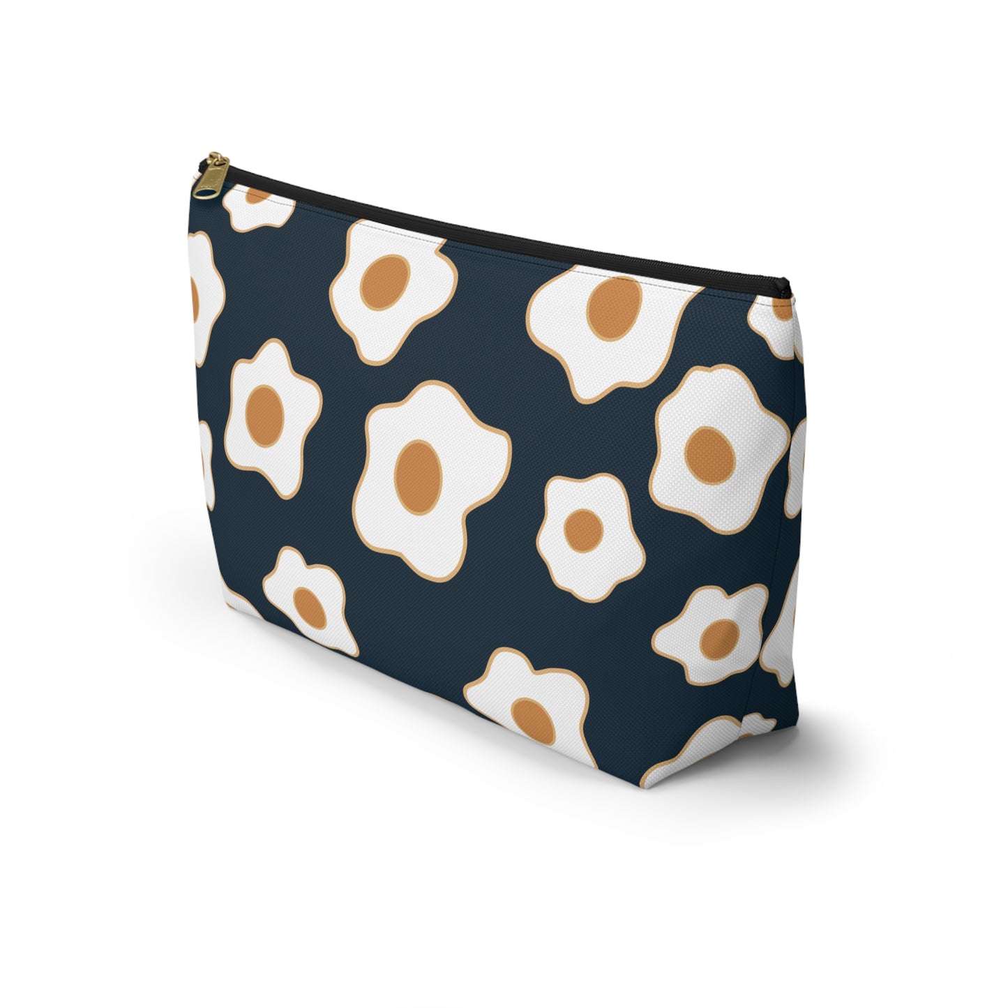Egg Pattern Accessory Pouch | Cute Makeup Bag, Travel Organizer, Gift for Her, Egg Lover, Fun Pouch, Floral Cosmetic Bag