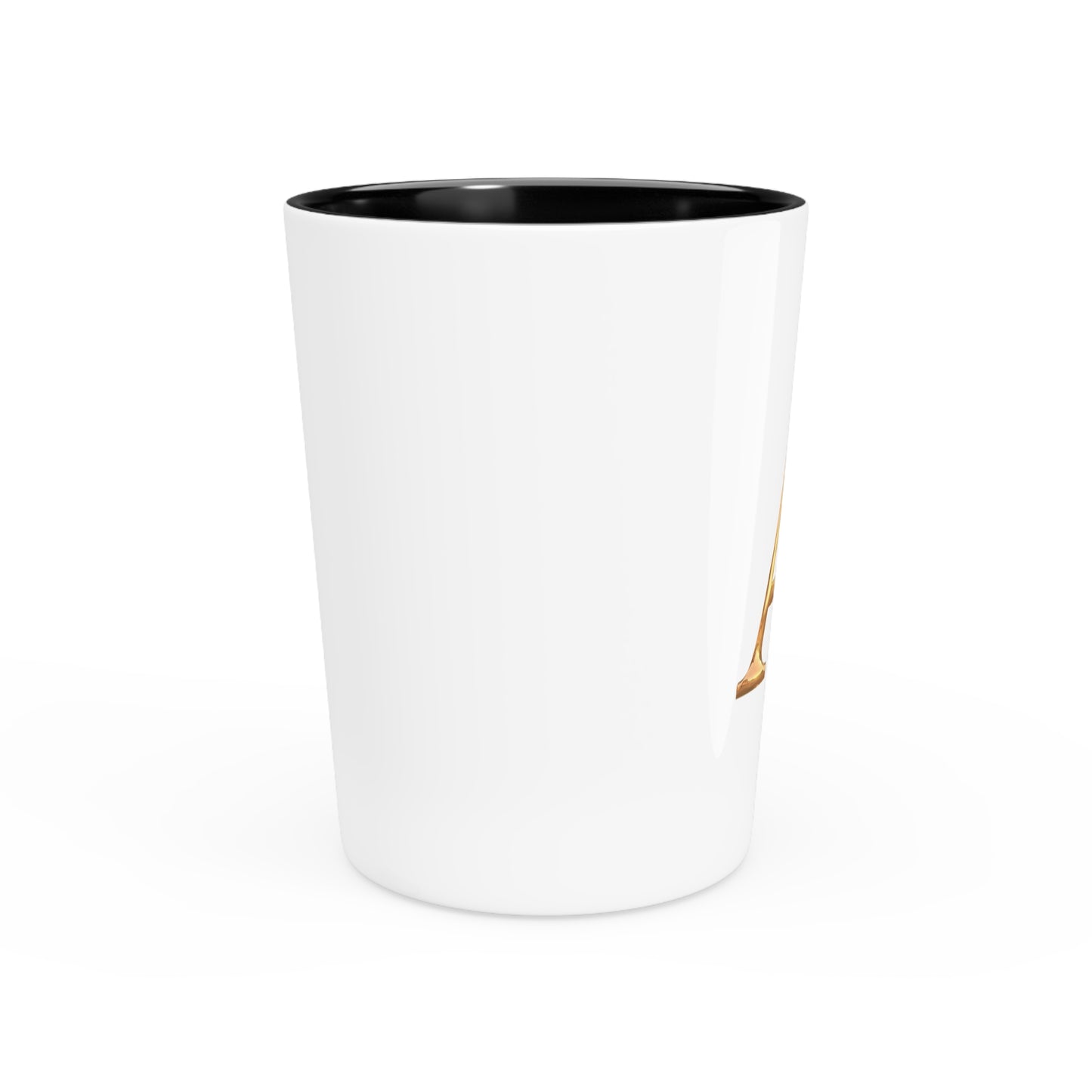 Elegant Gold Letter A Shot Glass, Personalized Party Favors, Wedding Gift