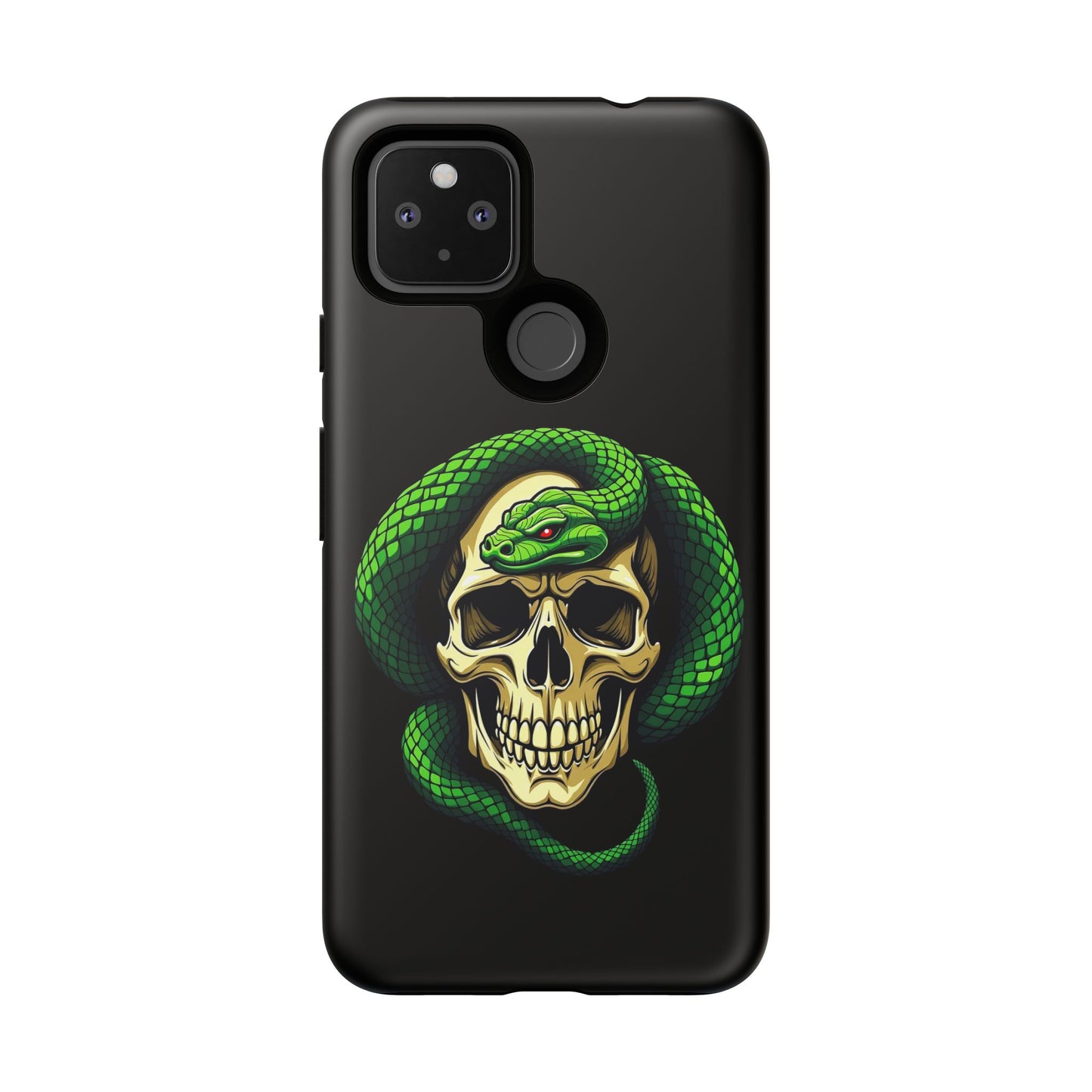 Skull & Snake Phone Case | Tough Cases, Protective Cover, Edgy Phone Accessories, Gothic Gift, Halloween Decor