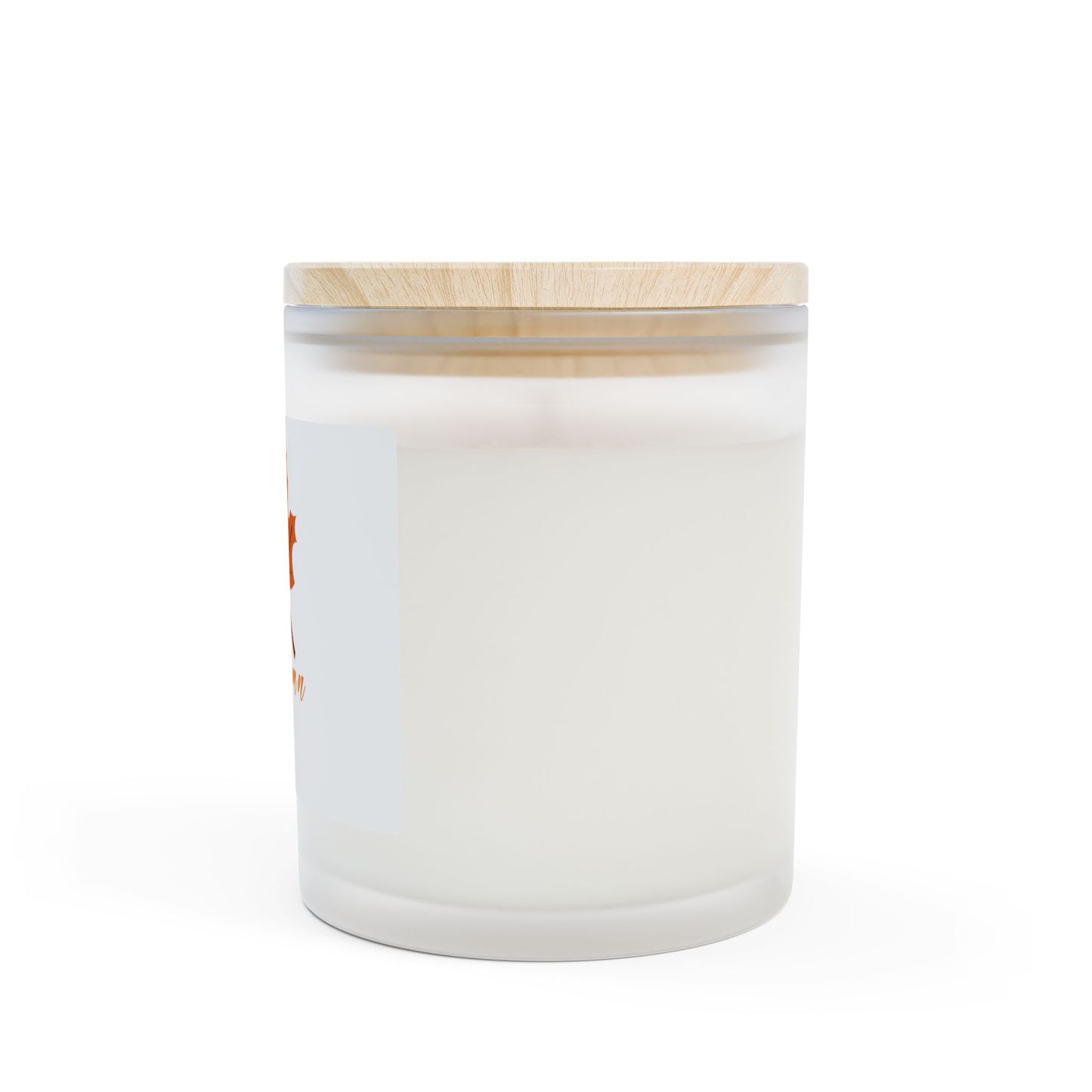 Autumn Is Here Frosted Glass Candle — 11oz Fall Scented Candle