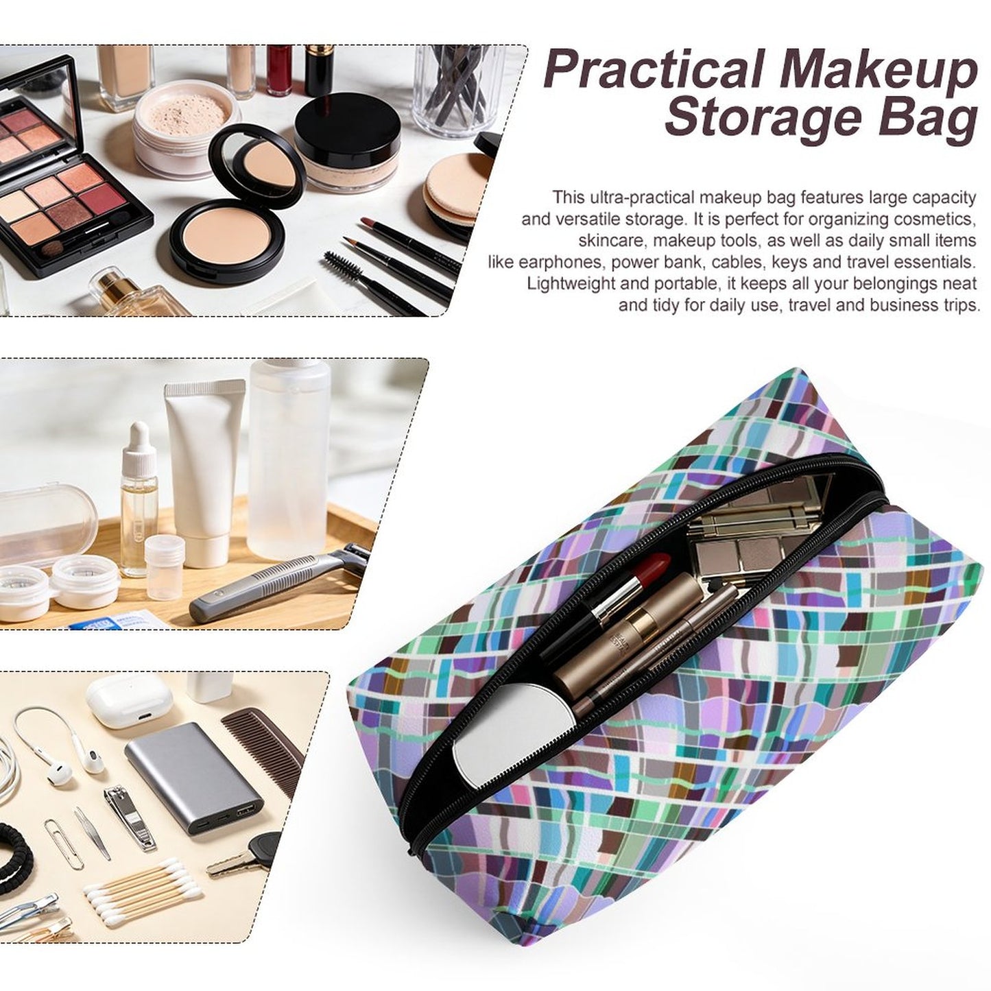 Square Makeup Bag